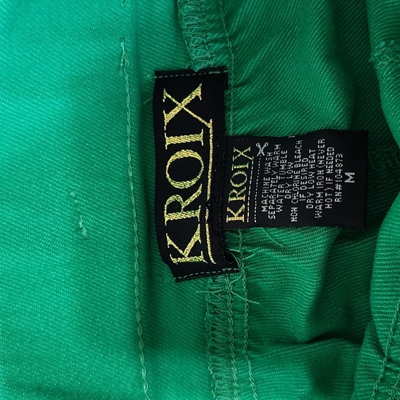 Kroix Premium Denim Green Shorts Size Medium NWT - Picture 6 of 7